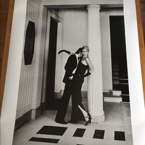 Helmut Newton poster.
